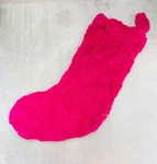 20" Plush Checkerboard Pattern Christmas Stocking Hot Pink - Wondershop. Fixed Price $14.99.