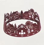 Red Shed Barn Cut Out Metal Tree Collar 26 Inch Heave Duty. Fixed Price $71.99.