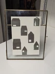 Hearth & Hand Magnolia Pressed Glass With Artwork Brass Frame. Fixed Price $18.00.