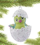 Kurt Adler Hatchimals Penguala Christmas Ornament Cracked Egg Green Teal Boxed. Fixed Price $12.99.