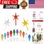 Ceramic Christmas Tree Replacement Light Bulbs National Artcraft Ornaments Fo.... Fixed Price $33.59.