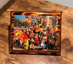 Vintage Disney Character 1980'S 10TH Anniversary Photo Wood Plaque Wall Art 11X8. Fixed Price $29.99.