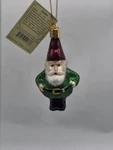Old World Christmas Garden Gnome In Green Glass Tree Ornament 24133 New. Fixed Price $17.00.