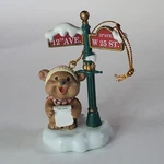 Christmas Ornament Mistletoe Magic Caroling Bear 12TH Ave & W 25TH Vtg Nib. Fixed Price $15.00.