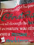Barnes & Noble Punctuate 62 76 Night Before Christmas Throw. Fixed Price $30.00.