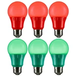 Decorative Holiday Bulbs, Christmas Lighting, Led A19, 3W, 6PK. Fixed Price $37.24.