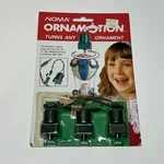Vintage Noma Ornamotion Ornament 3-PACK Tree Lights 1989 New Box Nos. Fixed Price $16.95.