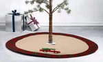 Glitzhome 48'' Red Truck Christmas Tree Skirt Base Ornament Floor Mat Cover Gift. Fixed Price $27.99.