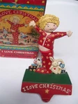 Midwest Engelbreit Love Christmas Cast Iron Stocking Holder Hanger. Fixed Price $84.95.