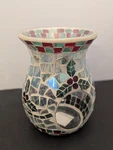 Yankee Candle Holly Mosaic Wax Tart Melt Warmer Tea Light Holder Christmas Berry. Fixed Price $23.99.
