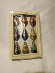 Design Studio Hand Crafted Glass Christmas Ornaments Set Of 9 Original Box.. Fixed Price $30.00.