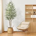 Alupssuc Artificial Olive Tree 6FT Tall Faux Silk PLANT(72" In), Indoor Fake. Fixed Price $223.99.