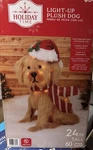 Holiday Time Light-up Plush Golden Doodle 24 Christmas Decoration. Fixed Price $59.99.