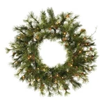 Vickerman 24" Mixed Country Pine Led Lights Artificial Christmas Wreath Green. Fixed Price $82.99.