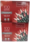 Celebrations 100 Light Indoor / Outdoor Red Clear Mini STRING-20 Ft. Fixed Price $18.95.