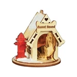 Old World Christmas Ginger Cottages Wooden Ornament, Basset Hound Doghouse. Fixed Price $16.03.