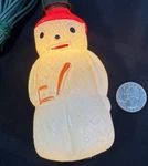 Snowman Figural Light Bulb Japan Milk Glass C9 Christmas Lamp LS31. Fixed Price $24.00.