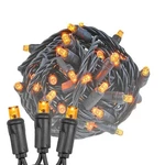 Novelty 11FT Christmas String Lights, 50 Amber/orange Led Bulbs On Bla.... Fixed Price $24.69.