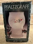 Pfaltzgraff Christmas Heritage 1998 Frosted Floating Candle 10" Original Box. Fixed Price $9.99.