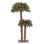 Island Breeze Pre-lit Tropical Christmas Palm Tree W/ White Lights (for Parts). Fixed Price $35.91.