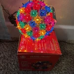 Vintage 6" Holiday Classics 100 Lights Super Sphere Star Burst Multi-color. Fixed Price $25.99.