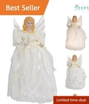 Angel Decor 10-INCH Gold Ivory Lighted Religious Christmas Topper. Fixed Price $47.97.