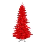 Vickerman 66" Plastic Fir Dura-lit Led Artificial Christmas Tree In Red. Fixed Price $382.68.