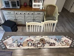 Debbie Mumm Table Runner 13" X 72" Christmas/winter Theme Igloo Penguins Snowman. Fixed Price $17.99.