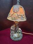 Vtg Nativity Scene Working Table Lamp Resin Holy Family Christmas Decor 12". Fixed Price $45.00.