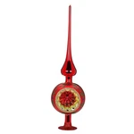 Inge Christmas Dazzle Red Reflector German Glass Tree Topper. Fixed Price $159.98.