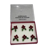 Pier Imports Candle Jewelry Holly Berries 220/2221 Christmas Discontinued Set. Fixed Price $17.10.
