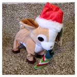 Gemmy Nom Christmas Goat 10 Dancing Singing Plush Stuffed Farm Animal. Fixed Price $34.98.