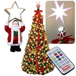 Superstar Santa Deluxe Pop-up Christmas Tree W/north Projector, 7 Feet. Fixed Price $219.99.