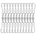 Kuuqa 12 Pack Spinning Dual Clip Swivel Hooks For Spinners, Hanging Wind.... Fixed Price $10.52.