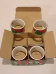 Christmas Winter Napkin Rings Set Of 4 By Lynda Sylvester W/box Vintage. Fixed Price $10.00.