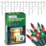 Tupkee Christmas Icicle Shimmering Twinkle Lights - 100 Bulbs. Fixed Price $18.99.