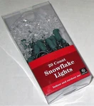 Christmas Set 20-COUNT White Led Snowflake 6 Ft Green Wire By Northlight. Fixed Price $17.99.