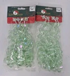 Kurt Adler Green Beaded Crystal Christmas Garland (set Of 2) Nos 18 Ft Total. Fixed Price $20.00.