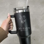 Custom Unique Wedding Gift For Bride - Personalized Mrs Engagement 40OZ Tumbler. Fixed Price $25.99.