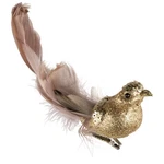 Northlight 6.75IN Gold Sequined And Glittered Clip-on Bird Christmas Ornament. Fixed Price $9.99.