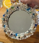 Handcrafted Natural Sea Wreath 14" Beach Coastal Shells From The Gulf. Fixed Price $50.00.
