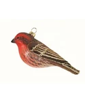 House Finch Blown Glass Handcrafted Bird Christmas Ornament Nib Cobane. Fixed Price $21.99.