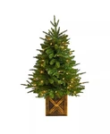 Nearly Natural 3FT Finland Fir Artificial Christmas Tree Decorative Planter.new. Fixed Price $67.99.