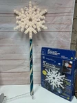 Vtg Christmas Ge 32 80 Light Snowflake Candy Cane Pathway Market Stake. Fixed Price $55.00.