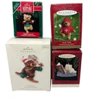 Hallmark Keepsake Christmas Ornaments Teddy Bear Lot Of 4 - Preowned Mint Box. Fixed Price $19.95.