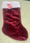 2011 Target Wondershop Faux Fur Burgundy Red White Santa Hat Christmas Stocking. Fixed Price $14.99.