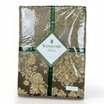 Waterford Linens Wiltshire 70" X 126'' Oblong Tablecloth Bronze/gold Rare New. Fixed Price $63.99.