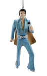 Kurt Adler 45IN Elvis Presley Blue Suit Christmas Ornament Holding Guitar. Fixed Price $12.09.