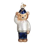 Old World Christmas Veteran Bear Glass Blown Ornament Multi Color. Fixed Price $40.99.