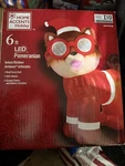 Home Accents Holiday Christmas 6FT Led Pomeranian Indoor/outdoor Inflatable New. Fixed Price $72.35.